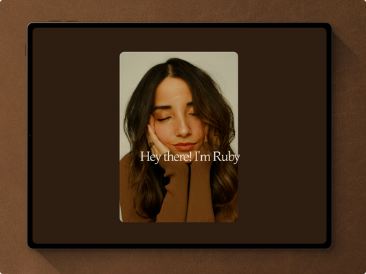 Ruby Bernaum · Framer Template